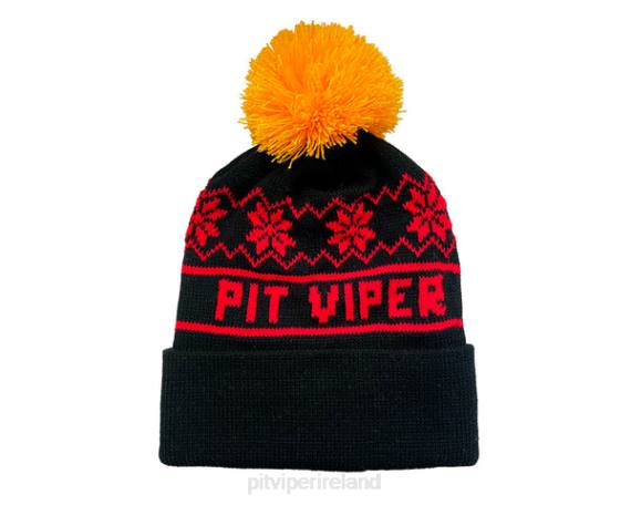 Pit Viper VLFP229Pom Pom Beanie Black