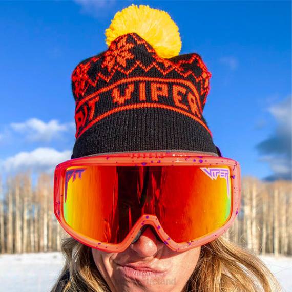 Pit Viper VLFP229Pom Pom Beanie Black