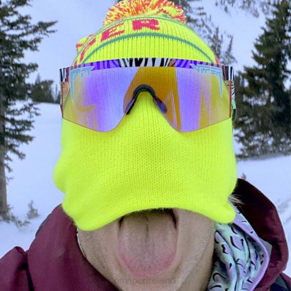 Pit Viper VLFP230Pom Pom Beanie Neon